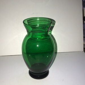 Vintage Anchor Hocking Emerald Green glass vase